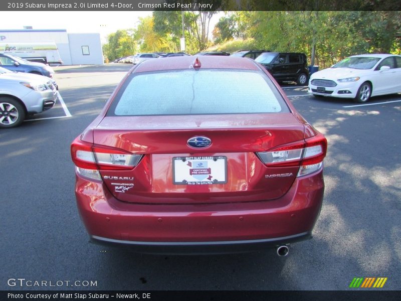 Crimson Red Pearl / Ivory 2019 Subaru Impreza 2.0i Limited 4-Door