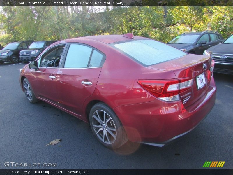 Crimson Red Pearl / Ivory 2019 Subaru Impreza 2.0i Limited 4-Door