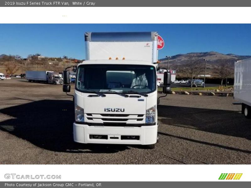 White / Gray 2019 Isuzu F Series Truck FTR Van