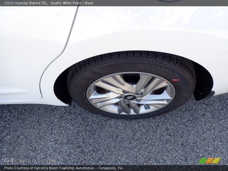 Quartz White Pearl / Black 2020 Hyundai Elantra SEL