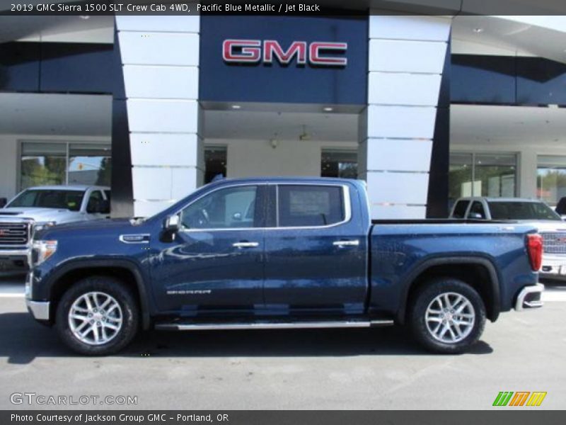 Pacific Blue Metallic / Jet Black 2019 GMC Sierra 1500 SLT Crew Cab 4WD