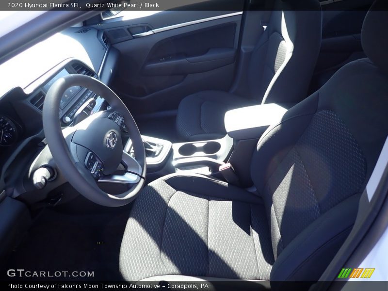 Quartz White Pearl / Black 2020 Hyundai Elantra SEL