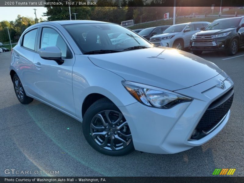 Frost / Blue Black 2020 Toyota Yaris LE Hatchback