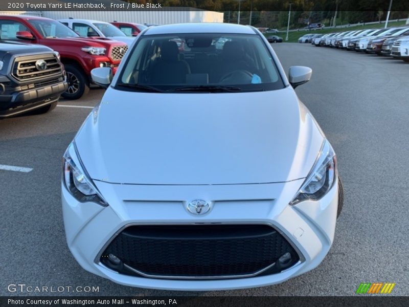 Frost / Blue Black 2020 Toyota Yaris LE Hatchback