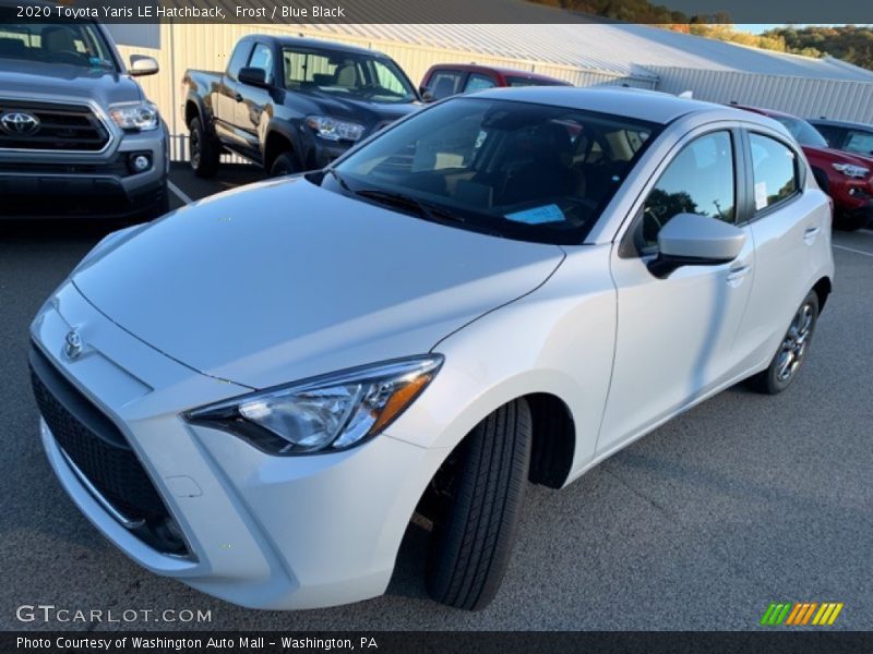 Frost / Blue Black 2020 Toyota Yaris LE Hatchback