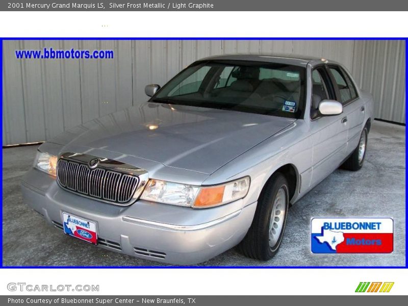 Silver Frost Metallic / Light Graphite 2001 Mercury Grand Marquis LS