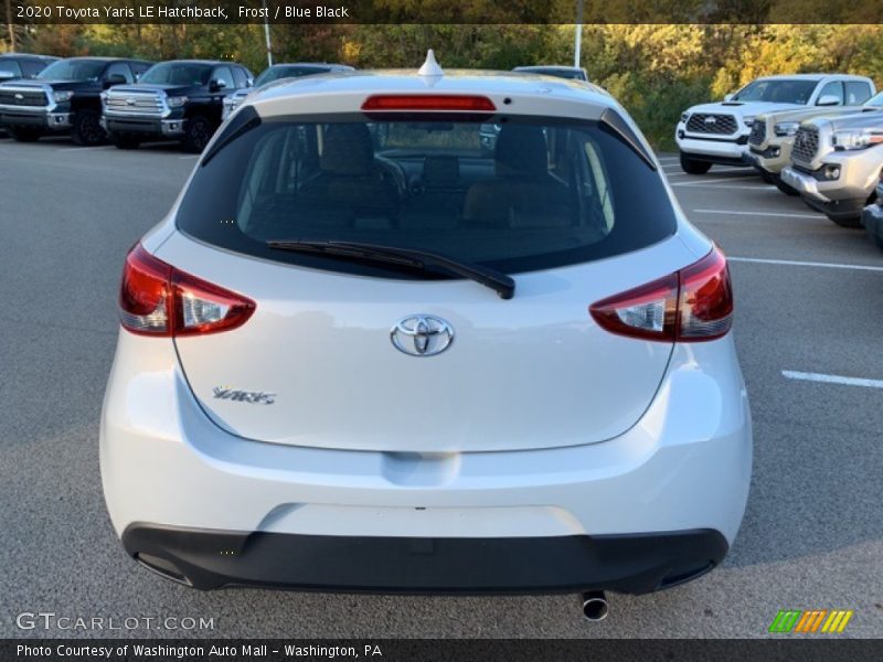Frost / Blue Black 2020 Toyota Yaris LE Hatchback