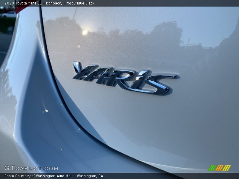 Frost / Blue Black 2020 Toyota Yaris LE Hatchback