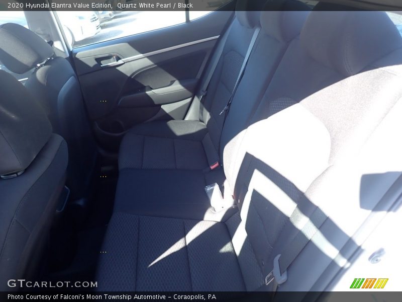 Quartz White Pearl / Black 2020 Hyundai Elantra Value Edition