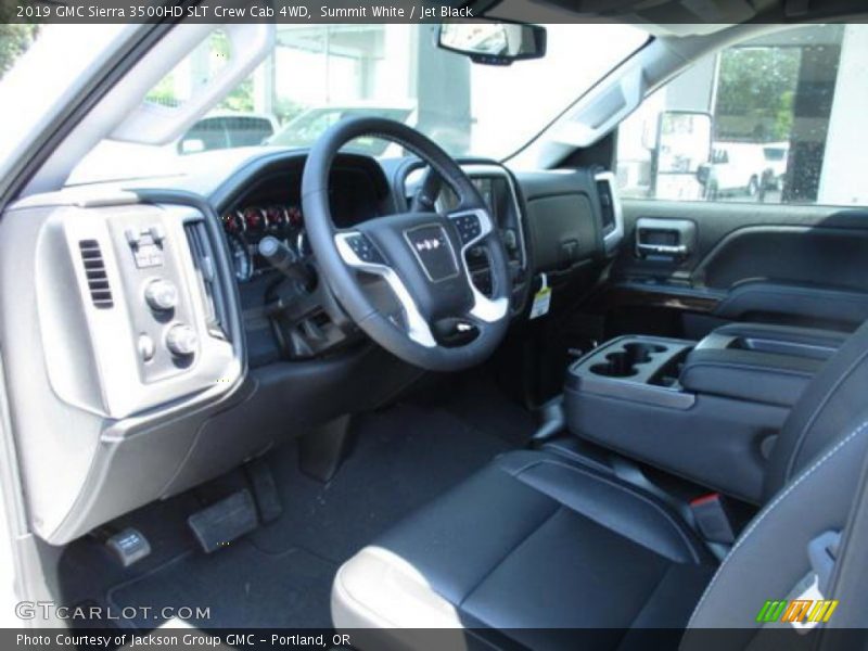 Summit White / Jet Black 2019 GMC Sierra 3500HD SLT Crew Cab 4WD