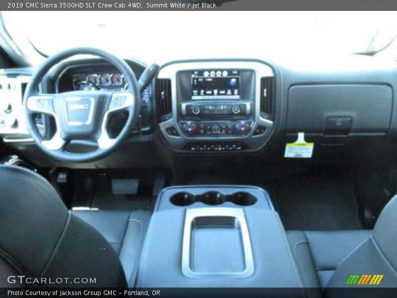 Summit White / Jet Black 2019 GMC Sierra 3500HD SLT Crew Cab 4WD