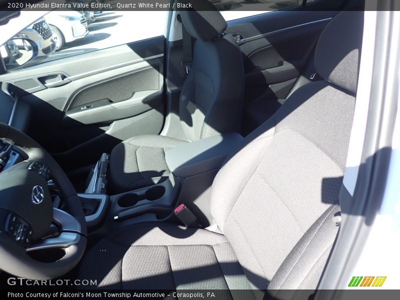 Quartz White Pearl / Black 2020 Hyundai Elantra Value Edition