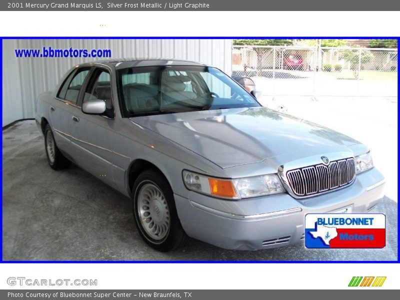 Silver Frost Metallic / Light Graphite 2001 Mercury Grand Marquis LS