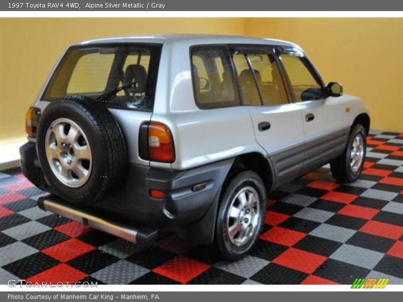 Alpine Silver Metallic / Gray 1997 Toyota RAV4 4WD