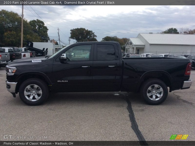 Diamond Black Crystal Pearl / Black 2020 Ram 1500 Laramie Quad Cab 4x4