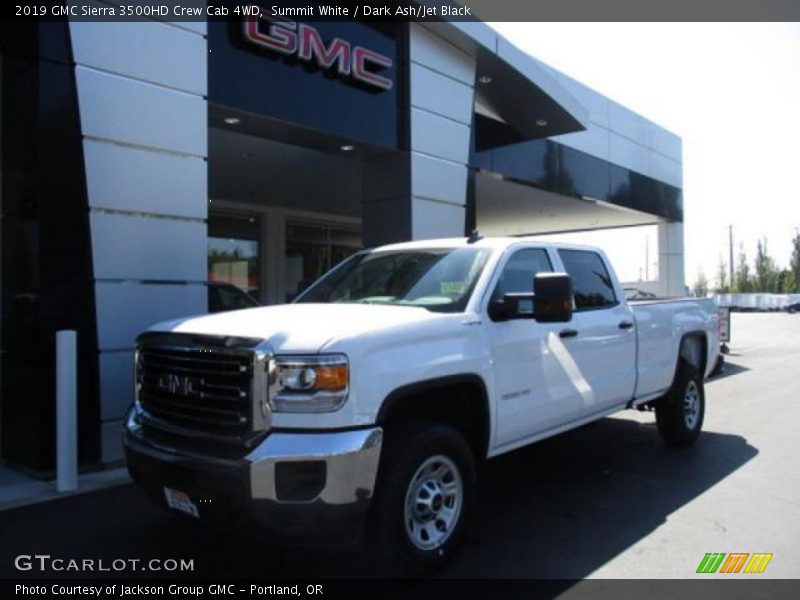 Summit White / Dark Ash/Jet Black 2019 GMC Sierra 3500HD Crew Cab 4WD