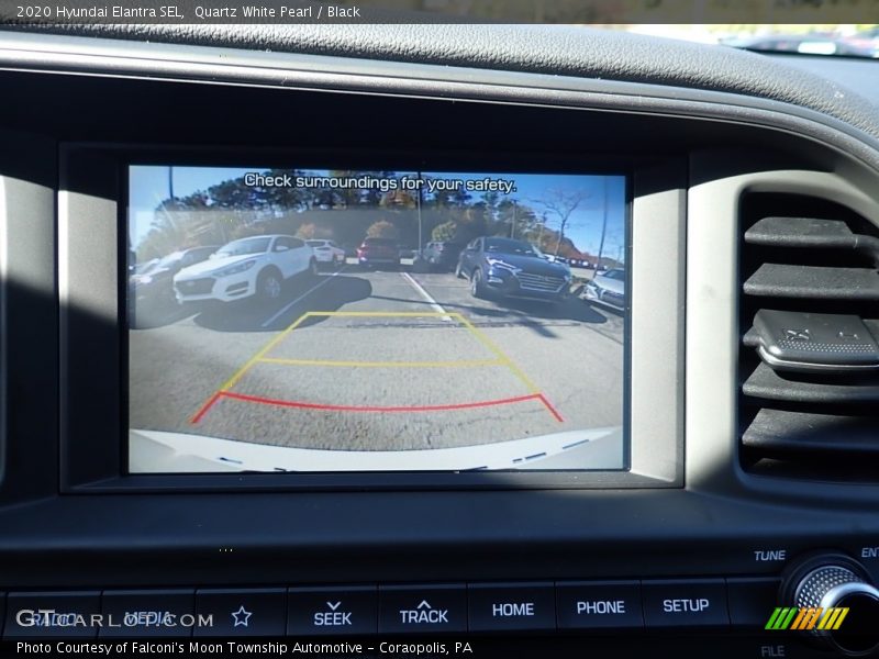 Quartz White Pearl / Black 2020 Hyundai Elantra SEL