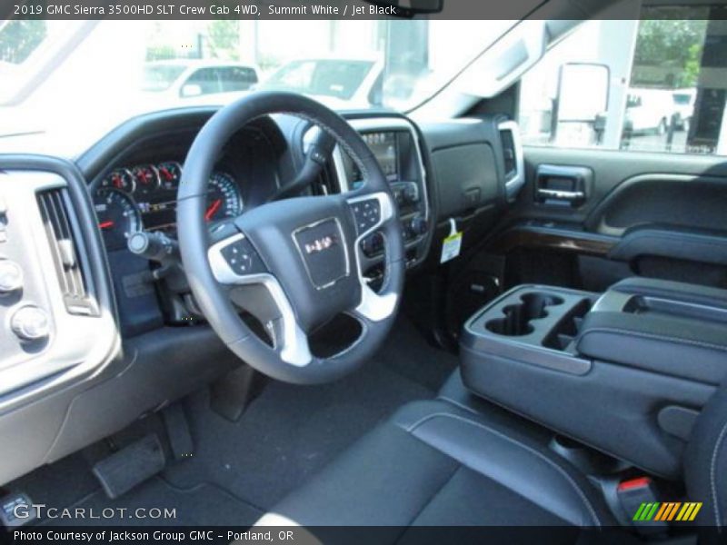 Summit White / Jet Black 2019 GMC Sierra 3500HD SLT Crew Cab 4WD