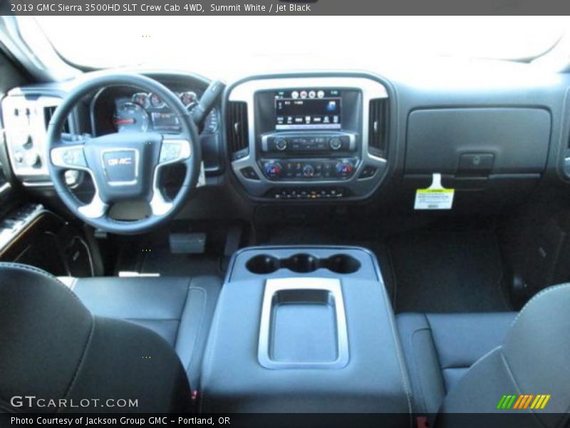 Summit White / Jet Black 2019 GMC Sierra 3500HD SLT Crew Cab 4WD