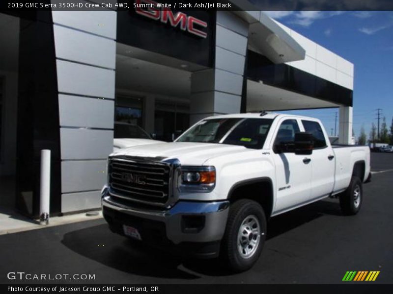 Summit White / Dark Ash/Jet Black 2019 GMC Sierra 3500HD Crew Cab 4WD