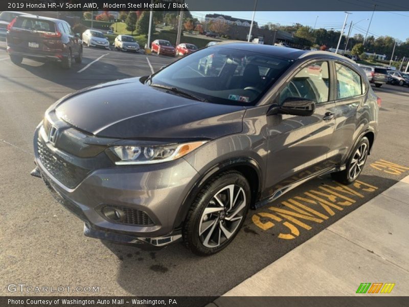 Modern Steel Metallic / Black 2019 Honda HR-V Sport AWD