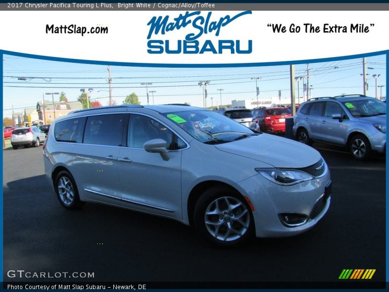 Bright White / Cognac/Alloy/Toffee 2017 Chrysler Pacifica Touring L Plus