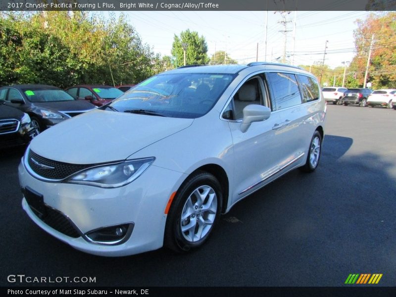 Bright White / Cognac/Alloy/Toffee 2017 Chrysler Pacifica Touring L Plus