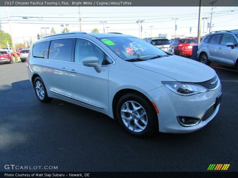Bright White / Cognac/Alloy/Toffee 2017 Chrysler Pacifica Touring L Plus