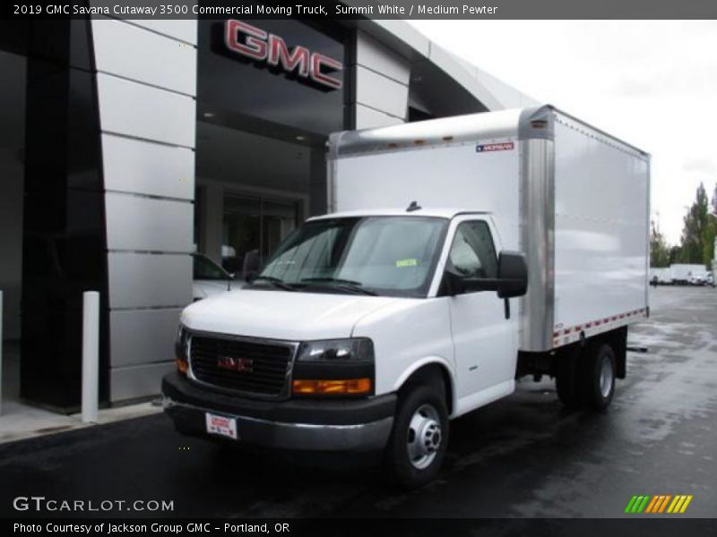 Summit White / Medium Pewter 2019 GMC Savana Cutaway 3500 Commercial Moving Truck