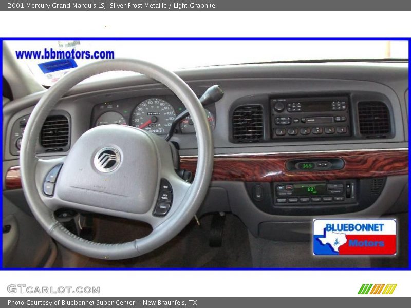 Silver Frost Metallic / Light Graphite 2001 Mercury Grand Marquis LS