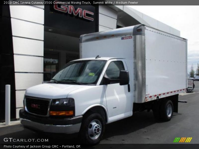 Summit White / Medium Pewter 2019 GMC Savana Cutaway 3500 Commercial Moving Truck