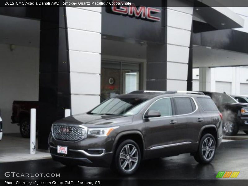 Smokey Quartz Metallic / Cocoa/Shale 2019 GMC Acadia Denali AWD