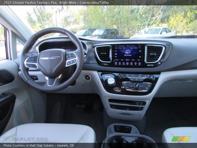 Bright White / Cognac/Alloy/Toffee 2017 Chrysler Pacifica Touring L Plus
