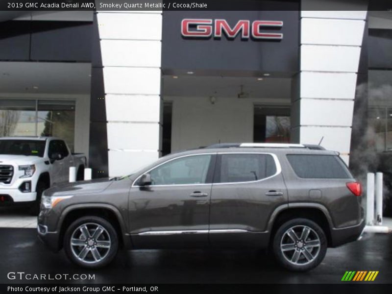 Smokey Quartz Metallic / Cocoa/Shale 2019 GMC Acadia Denali AWD