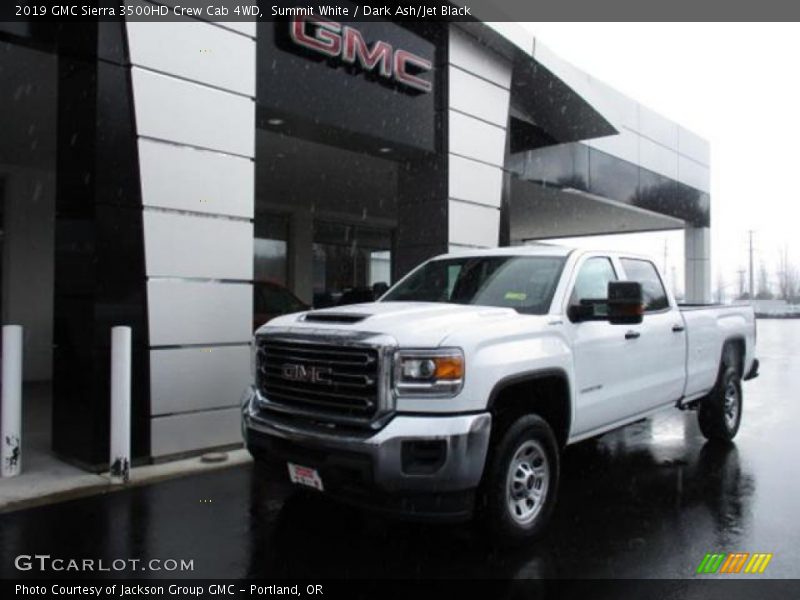 Summit White / Dark Ash/Jet Black 2019 GMC Sierra 3500HD Crew Cab 4WD