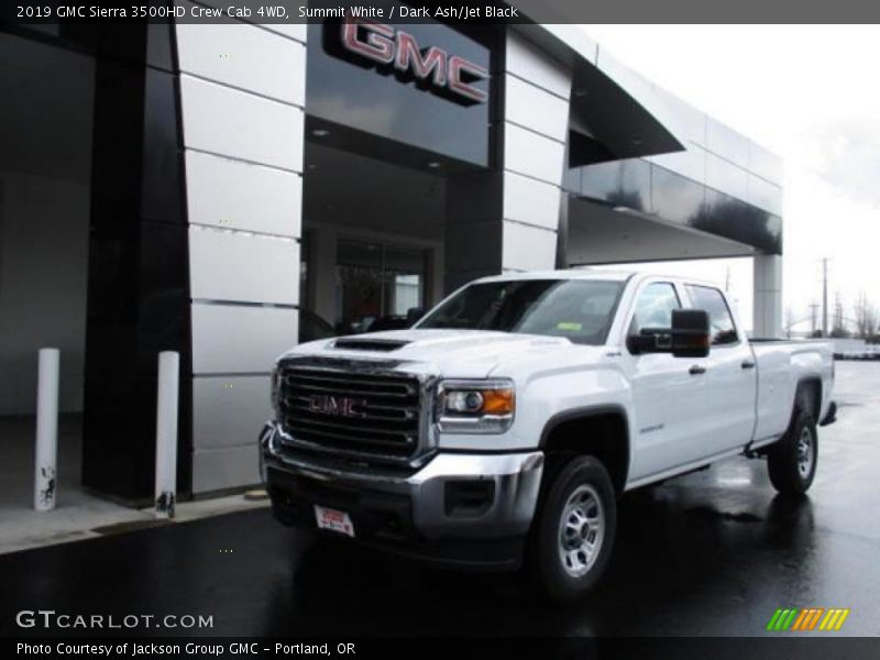 Summit White / Dark Ash/Jet Black 2019 GMC Sierra 3500HD Crew Cab 4WD