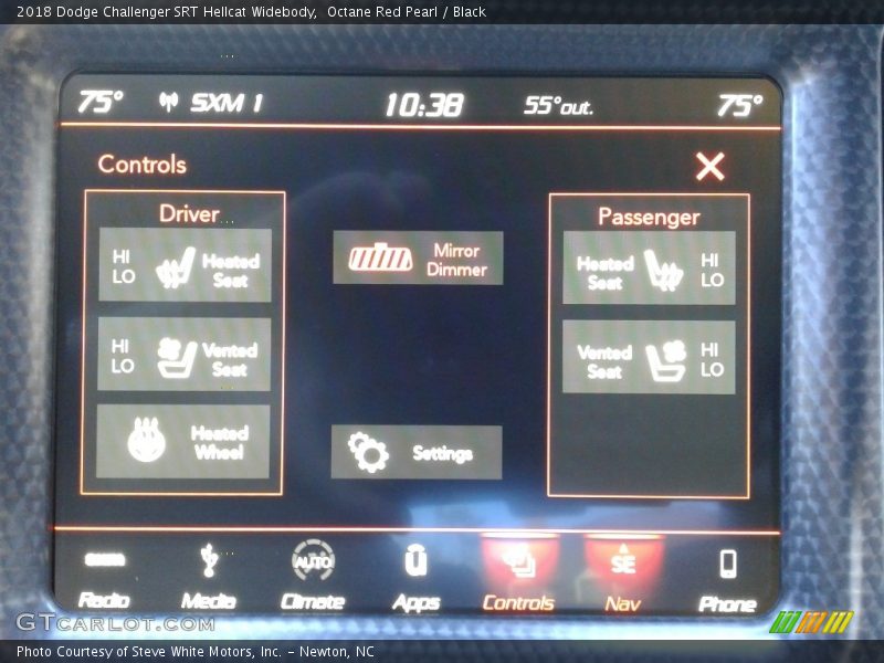 Octane Red Pearl / Black 2018 Dodge Challenger SRT Hellcat Widebody