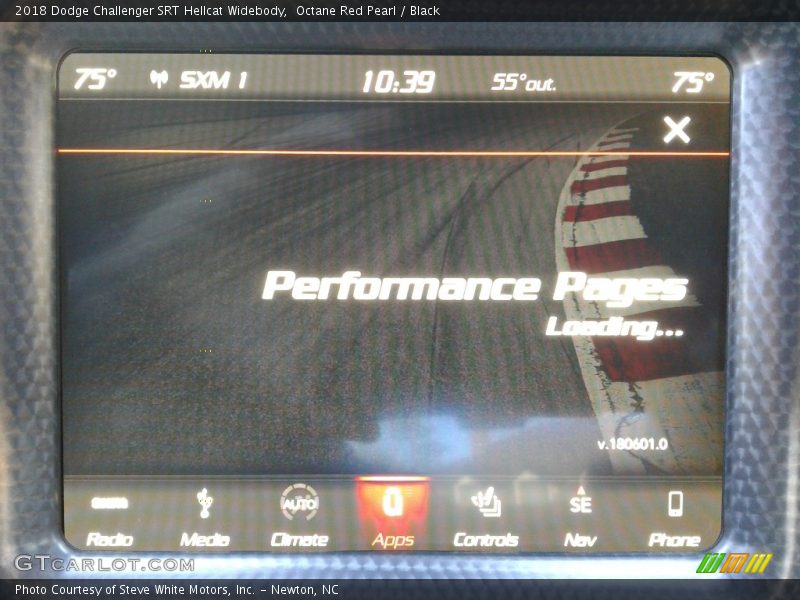 Octane Red Pearl / Black 2018 Dodge Challenger SRT Hellcat Widebody