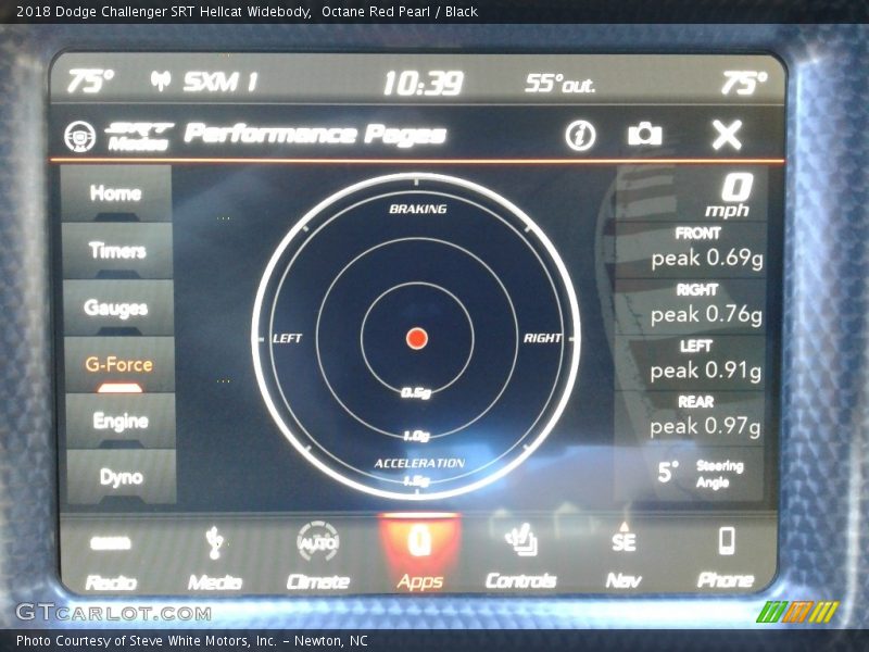 Octane Red Pearl / Black 2018 Dodge Challenger SRT Hellcat Widebody