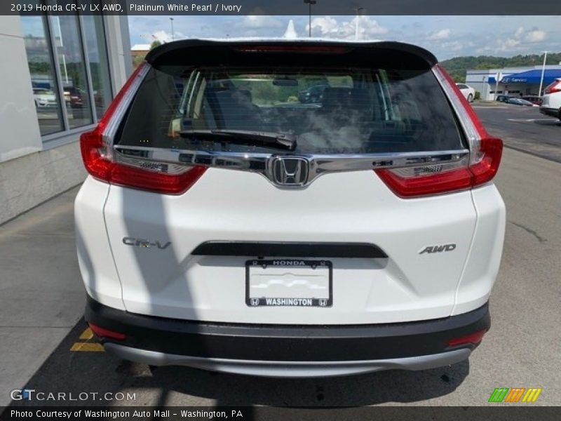 Platinum White Pearl / Ivory 2019 Honda CR-V LX AWD