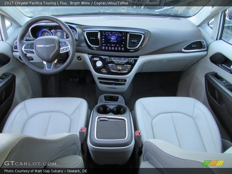 Bright White / Cognac/Alloy/Toffee 2017 Chrysler Pacifica Touring L Plus