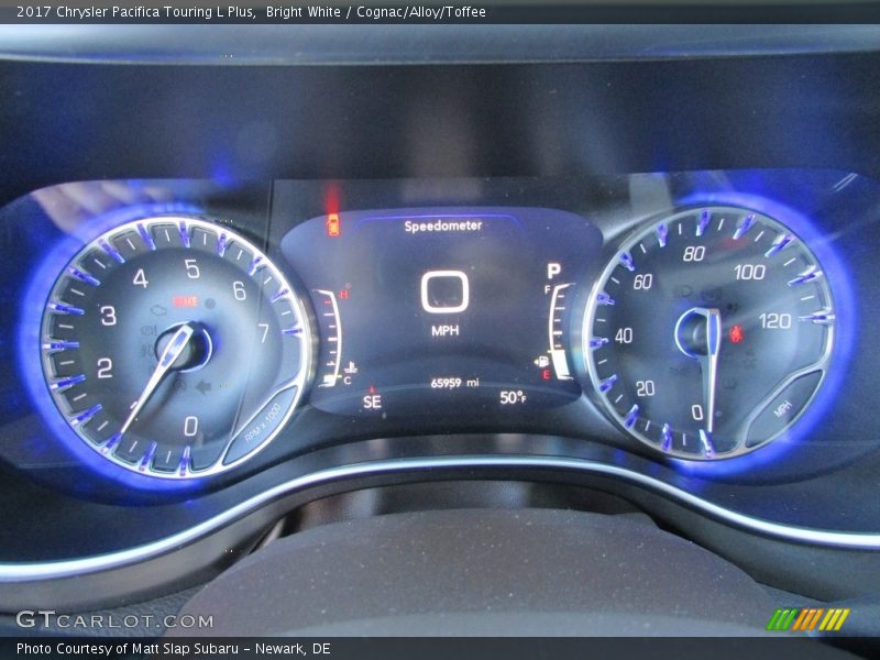Bright White / Cognac/Alloy/Toffee 2017 Chrysler Pacifica Touring L Plus