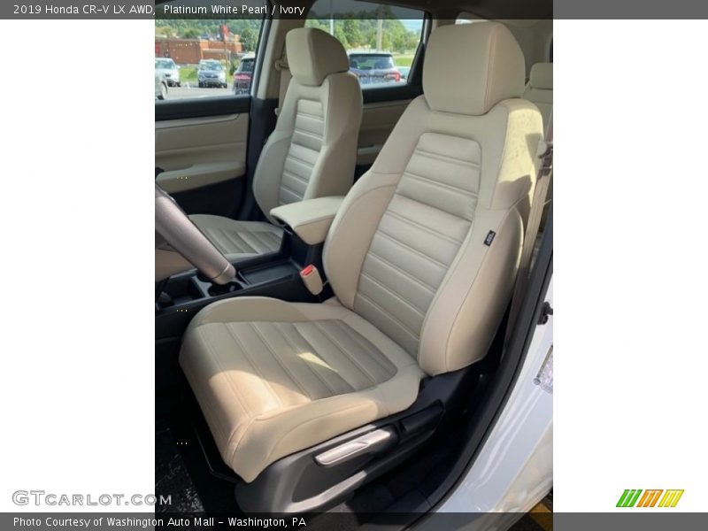 Platinum White Pearl / Ivory 2019 Honda CR-V LX AWD