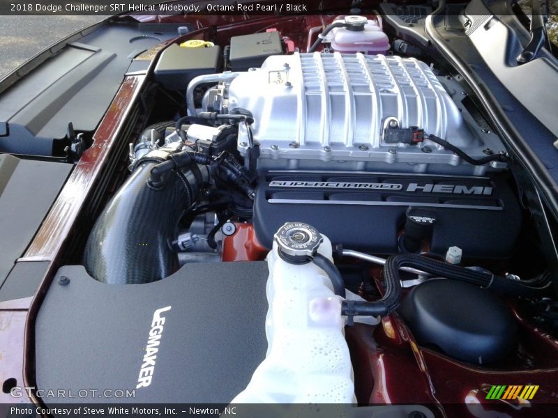 Octane Red Pearl / Black 2018 Dodge Challenger SRT Hellcat Widebody
