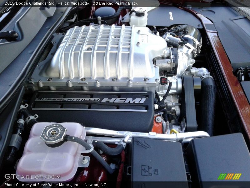 Octane Red Pearl / Black 2018 Dodge Challenger SRT Hellcat Widebody