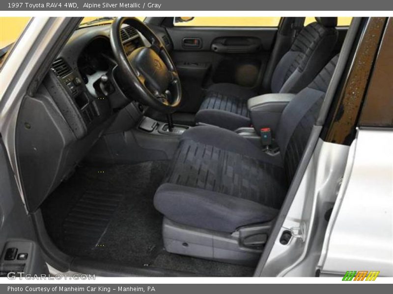 Alpine Silver Metallic / Gray 1997 Toyota RAV4 4WD