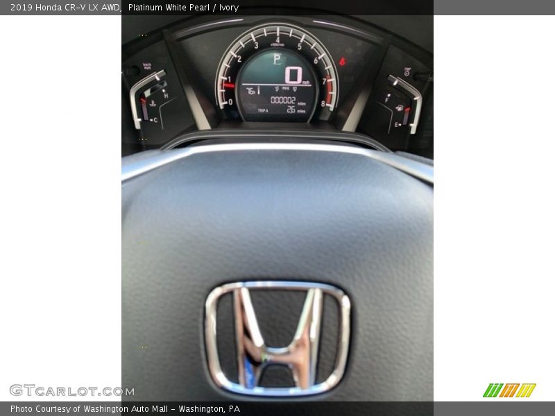 Platinum White Pearl / Ivory 2019 Honda CR-V LX AWD