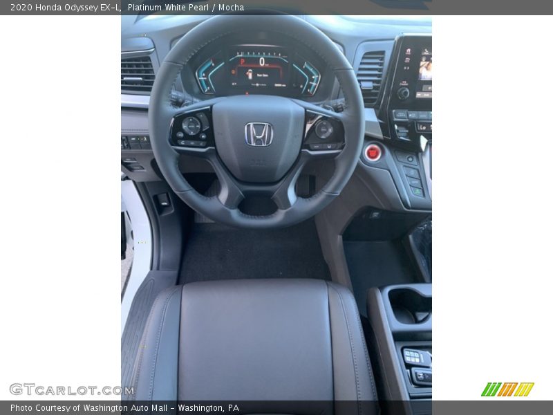 Platinum White Pearl / Mocha 2020 Honda Odyssey EX-L