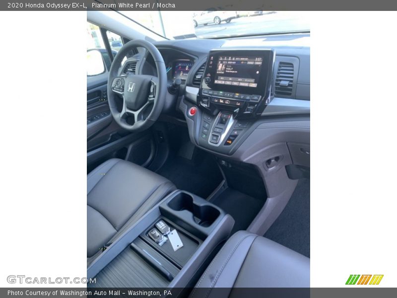 Platinum White Pearl / Mocha 2020 Honda Odyssey EX-L