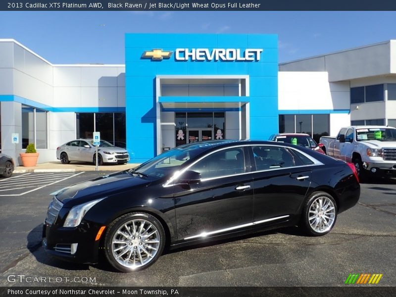 Black Raven / Jet Black/Light Wheat Opus Full Leather 2013 Cadillac XTS Platinum AWD